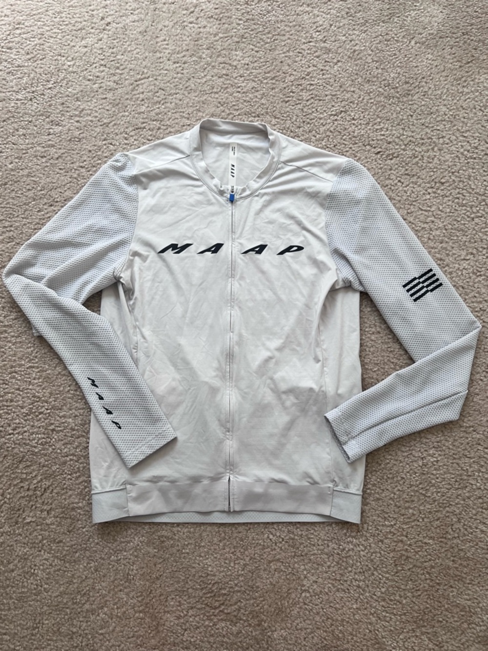 MAAP Men’s White Long-Sleeve Cycling Jersey